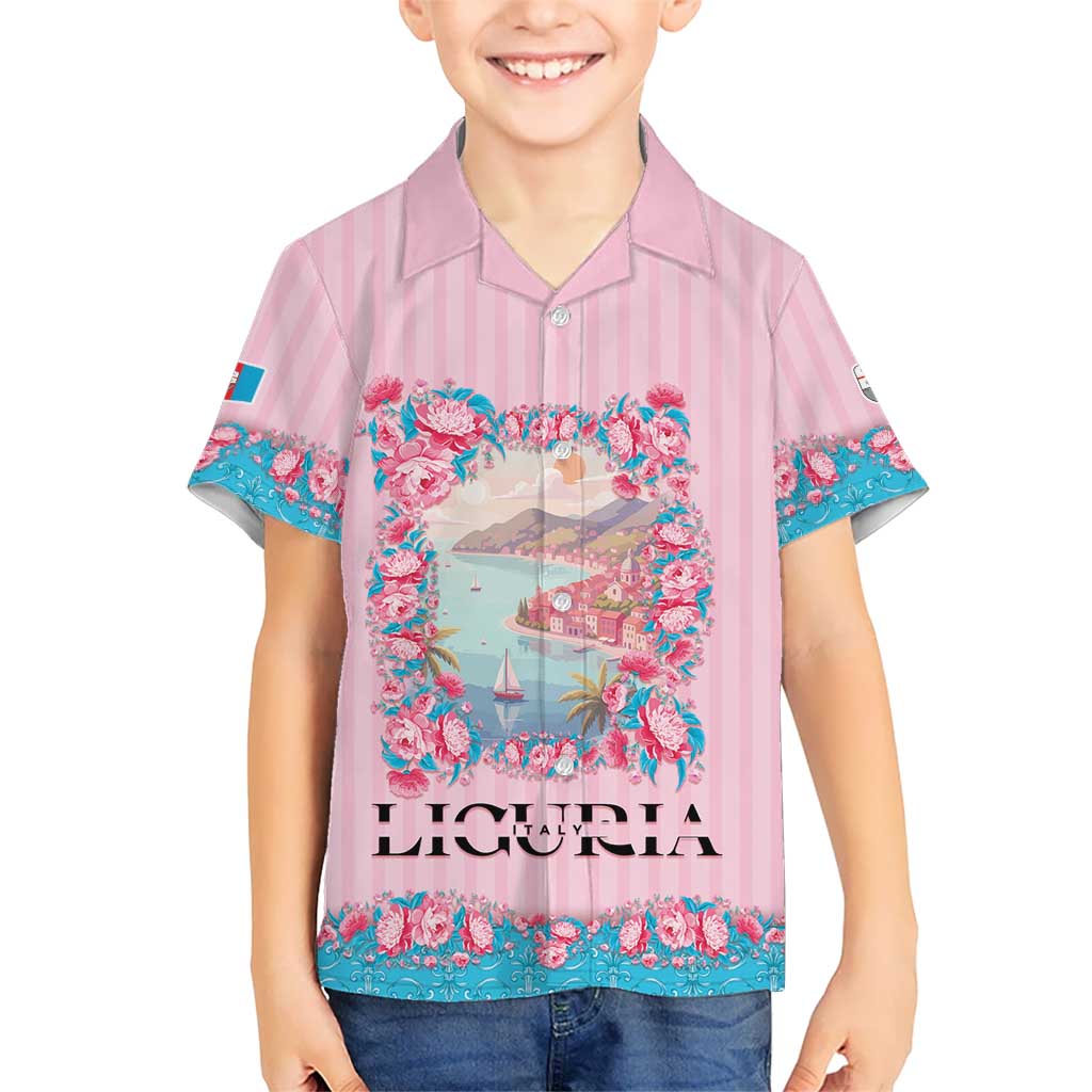 Personalized Italy Liguria Family Matching Puletasi and Hawaiian Shirt Carnation Flowers Of The Riviera
