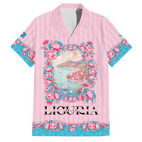Personalized Italy Liguria Family Matching Short Sleeve Bodycon Dress and Hawaiian Shirt Carnation Flowers Of The Riviera