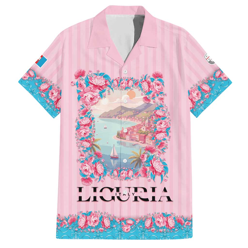 Personalized Italy Liguria Hawaiian Shirt Carnation Flowers Of The Riviera