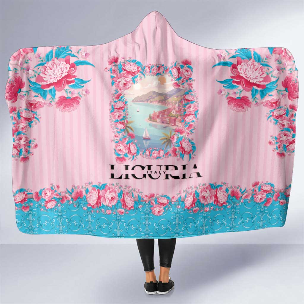 Italy Liguria Hooded Blanket Carnation Flowers Of The Riviera