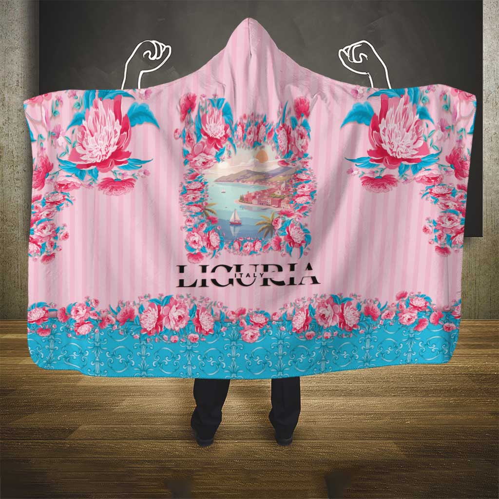 Italy Liguria Hooded Blanket Carnation Flowers Of The Riviera