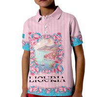 Personalized Italy Liguria Kid Polo Shirt Carnation Flowers Of The Riviera