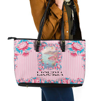 Italy Liguria Leather Tote Bag Carnation Flowers Of The Riviera