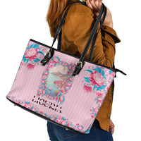 Italy Liguria Leather Tote Bag Carnation Flowers Of The Riviera