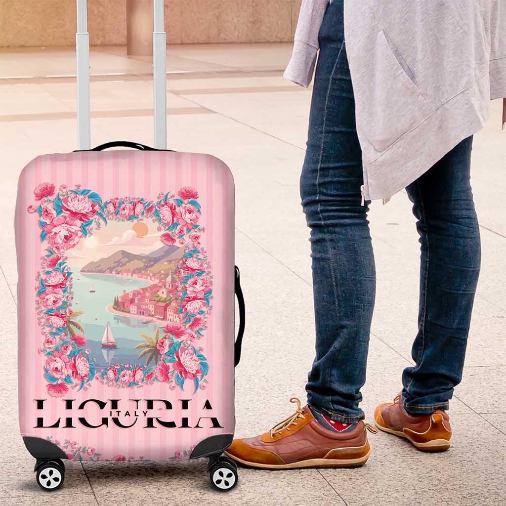 Italy Liguria Luggage Cover Carnation Flowers Of The Riviera
