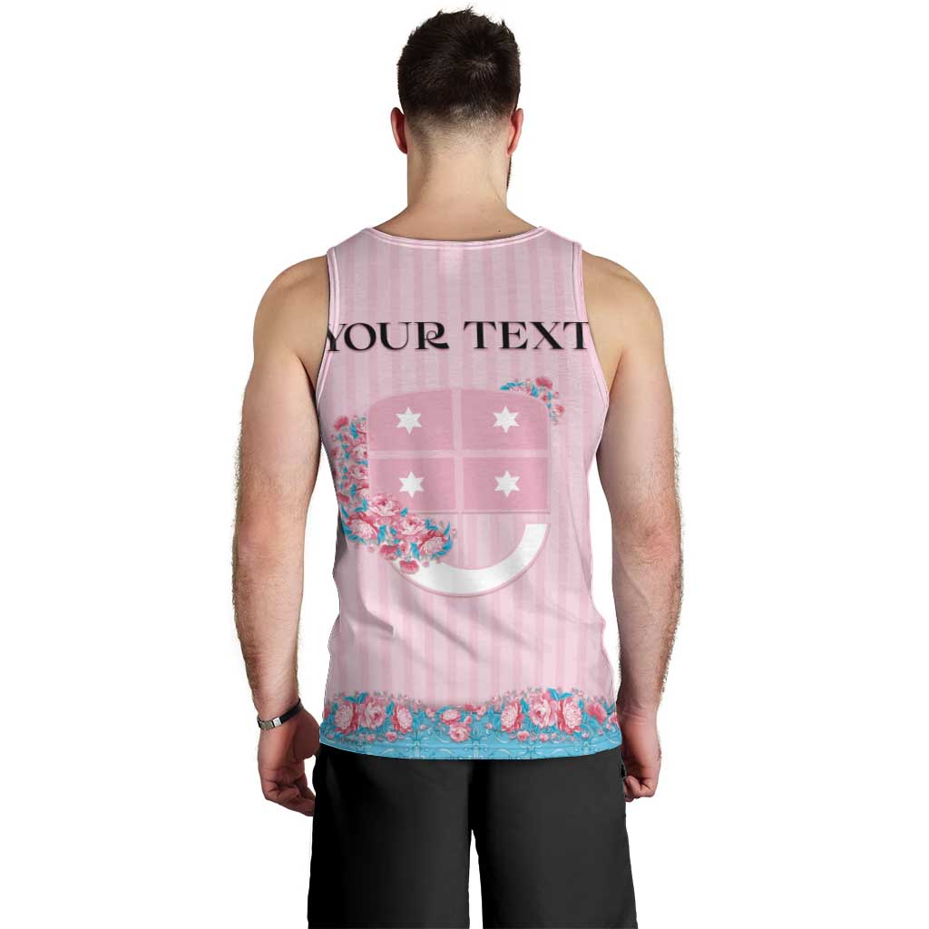 Personalized Italy Liguria Men Tank Top Carnation Flowers Of The Riviera