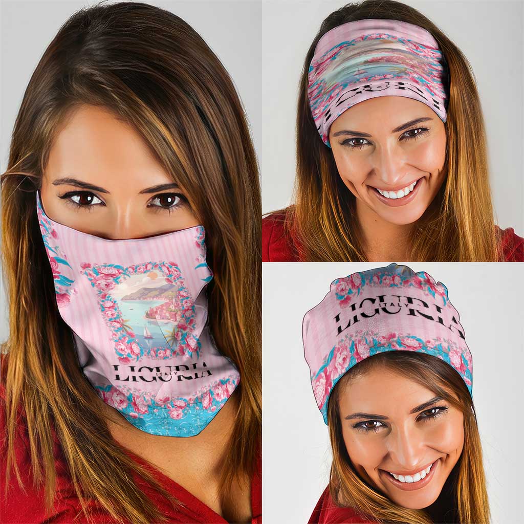 Italy Liguria Neck Gaiter Carnation Flowers Of The Riviera