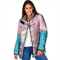Personalized Italy Liguria Padded Jacket Carnation Flowers Of The Riviera
