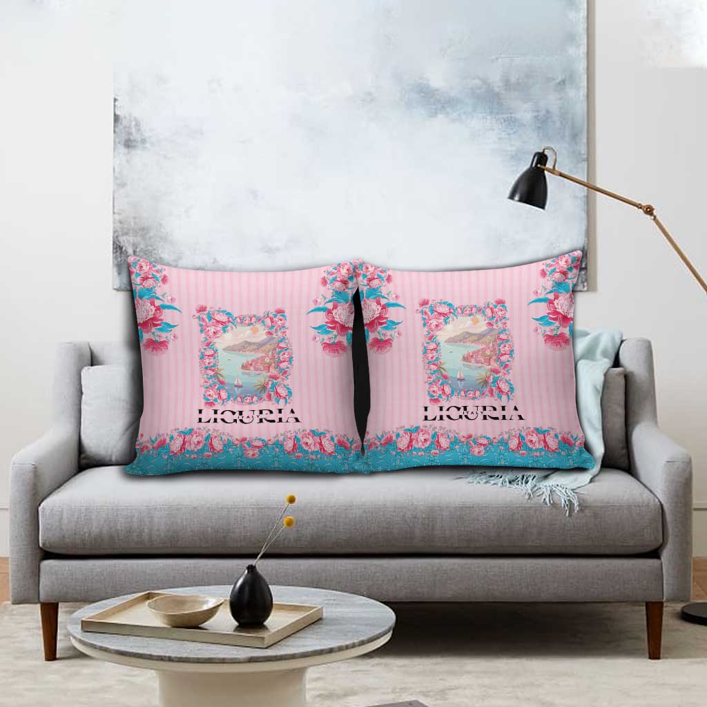 Italy Liguria Pillow Cover Carnation Flowers Of The Riviera