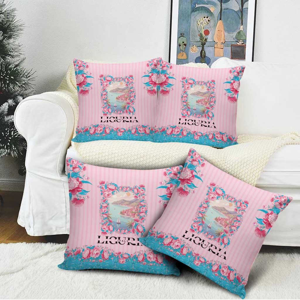 Italy Liguria Pillow Cover Carnation Flowers Of The Riviera