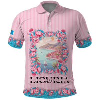 Personalized Italy Liguria Polo Shirt Carnation Flowers Of The Riviera