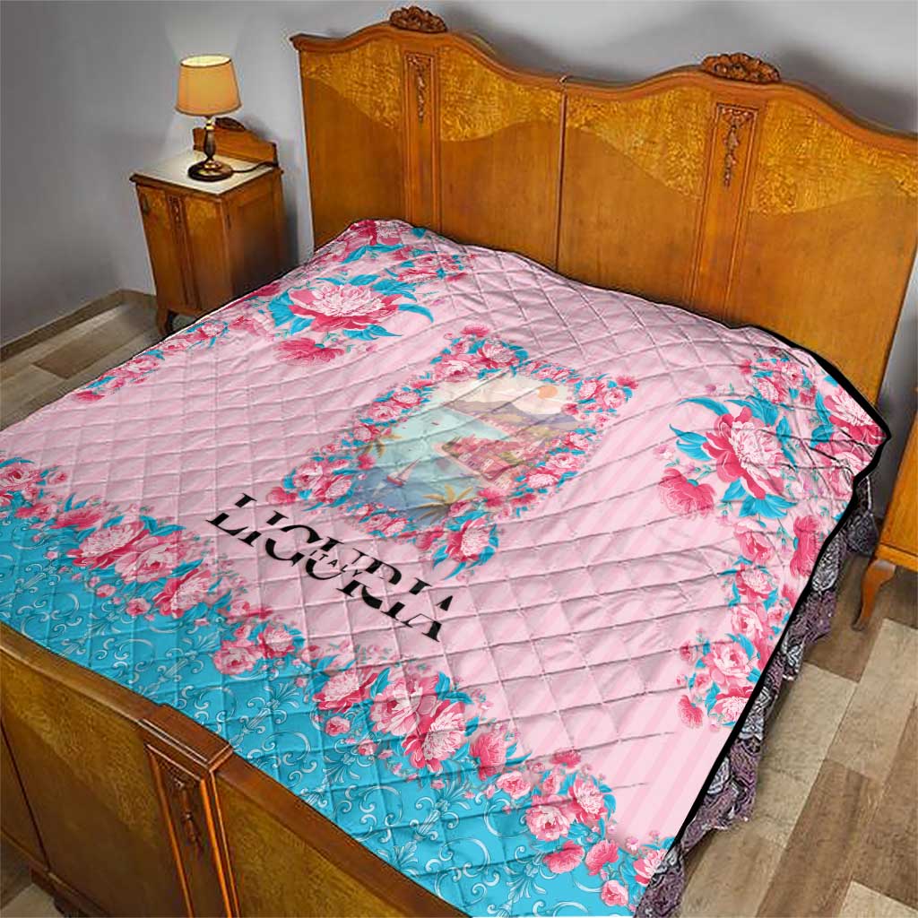 Italy Liguria Quilt Carnation Flowers Of The Riviera
