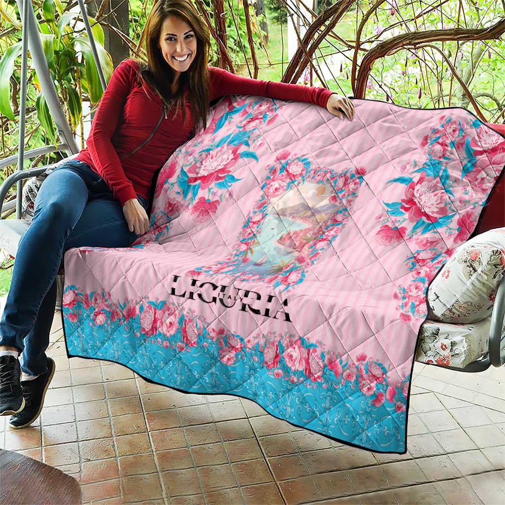 Italy Liguria Quilt Carnation Flowers Of The Riviera
