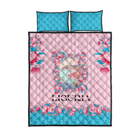 Italy Liguria Quilt Bed Set Carnation Flowers Of The Riviera