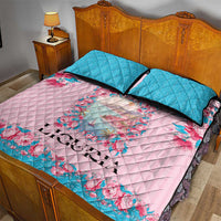 Italy Liguria Quilt Bed Set Carnation Flowers Of The Riviera
