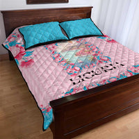 Italy Liguria Quilt Bed Set Carnation Flowers Of The Riviera