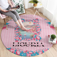 Italy Liguria Round Carpet Carnation Flowers Of The Riviera