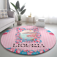 Italy Liguria Round Carpet Carnation Flowers Of The Riviera