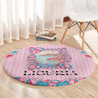 Italy Liguria Round Carpet Carnation Flowers Of The Riviera