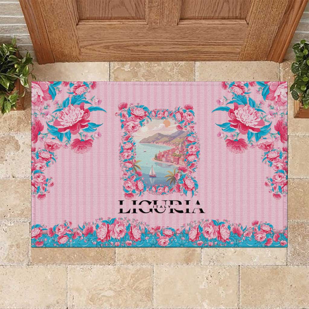 Italy Liguria Rubber Doormat Carnation Flowers Of The Riviera
