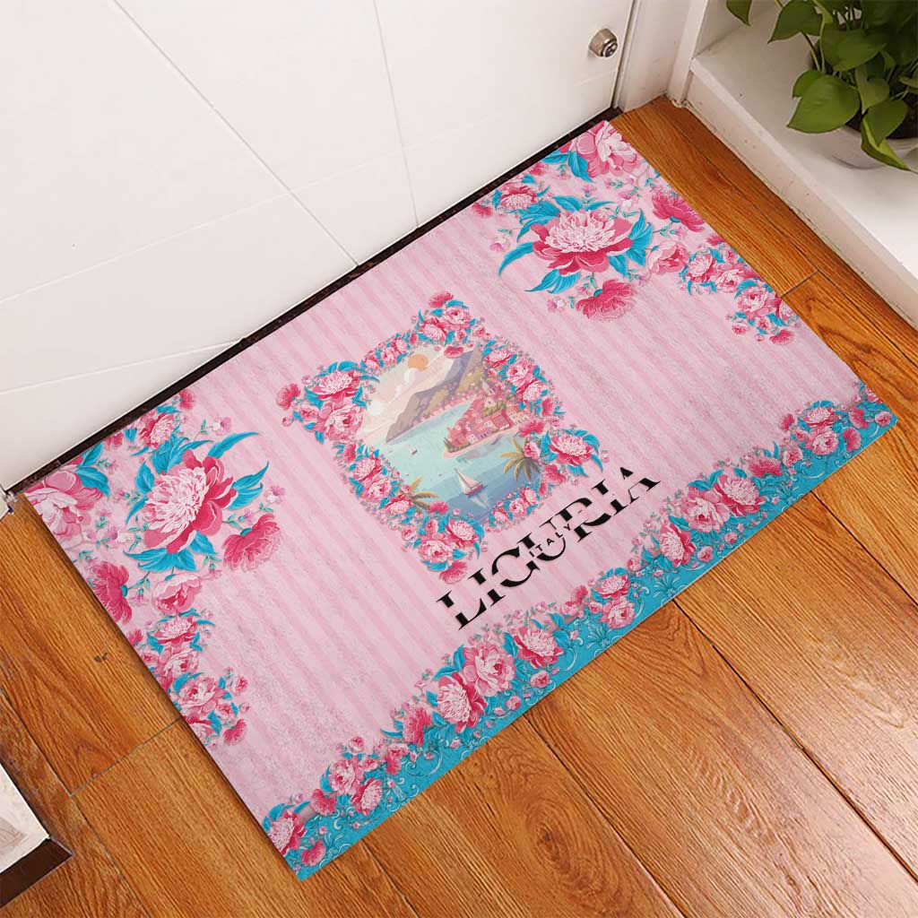 Italy Liguria Rubber Doormat Carnation Flowers Of The Riviera
