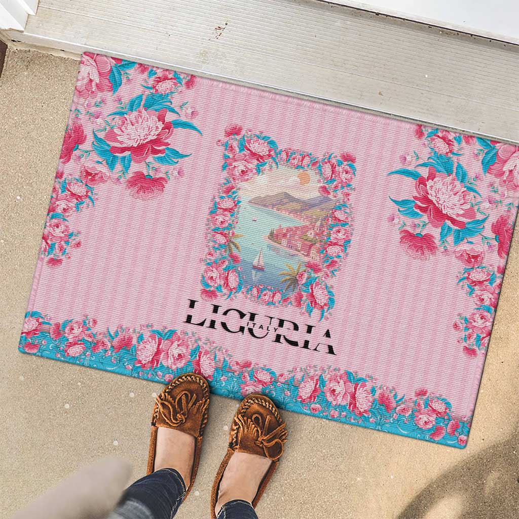 Italy Liguria Rubber Doormat Carnation Flowers Of The Riviera