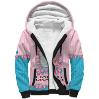 Personalized Italy Liguria Sherpa Hoodie Carnation Flowers Of The Riviera