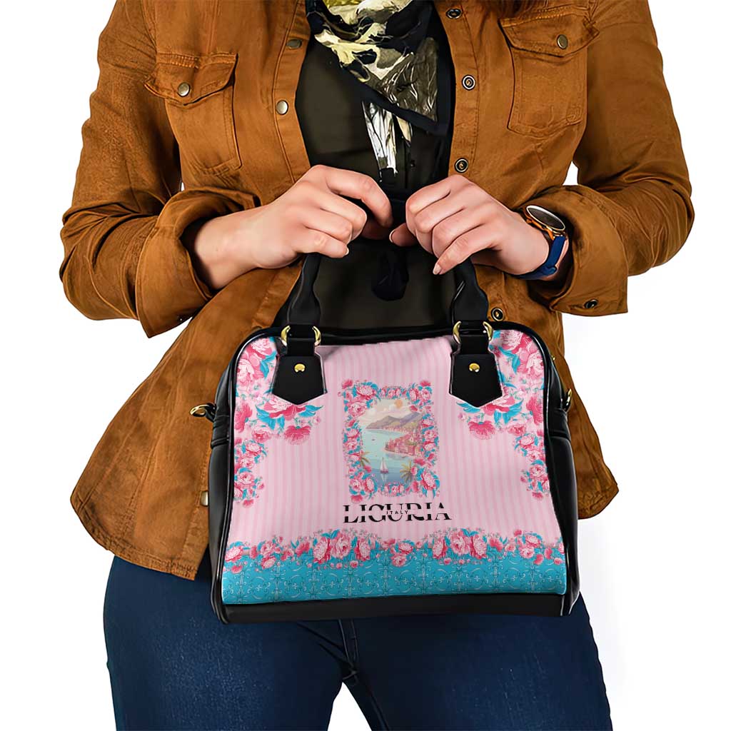 Italy Liguria Shoulder Handbag Carnation Flowers Of The Riviera