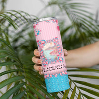 Personalized Italy Liguria Skinny Tumbler Carnation Flowers Of The Riviera