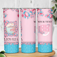 Personalized Italy Liguria Skinny Tumbler Carnation Flowers Of The Riviera