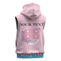 Personalized Italy Liguria Sleeveless Hoodie Carnation Flowers Of The Riviera