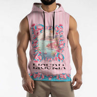 Personalized Italy Liguria Sleeveless Hoodie Carnation Flowers Of The Riviera