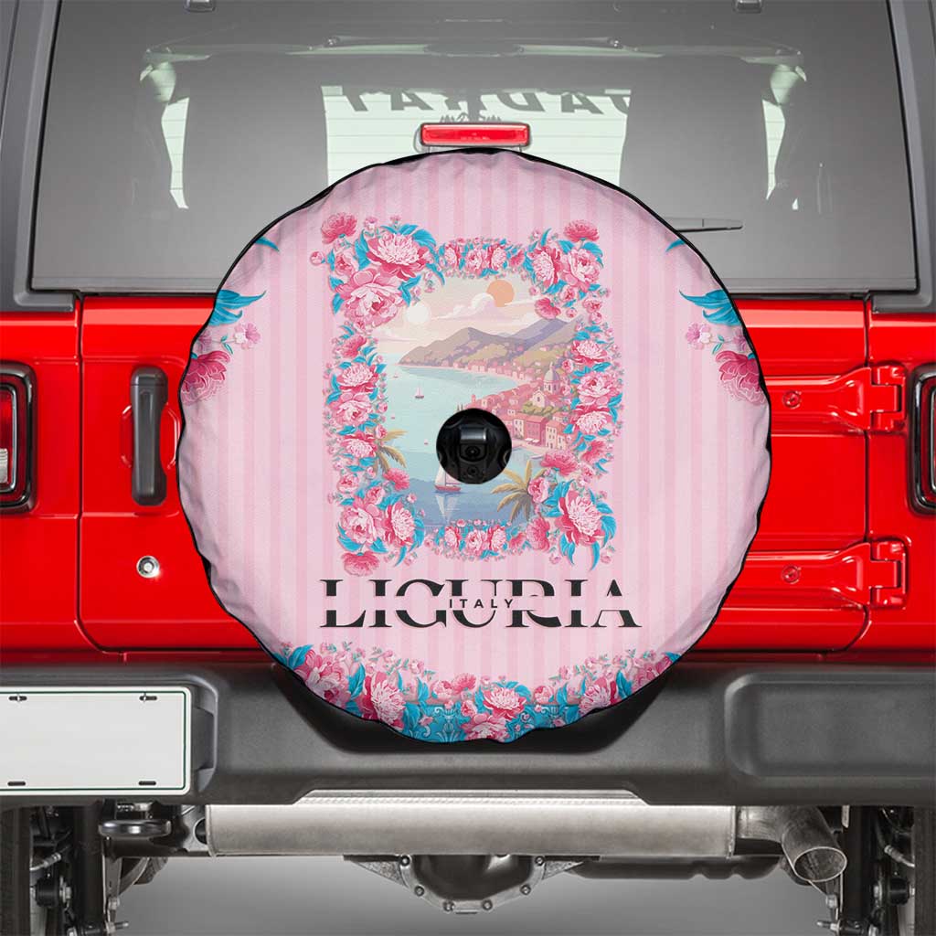 Italy Liguria Spare Tire Cover Carnation Flowers Of The Riviera