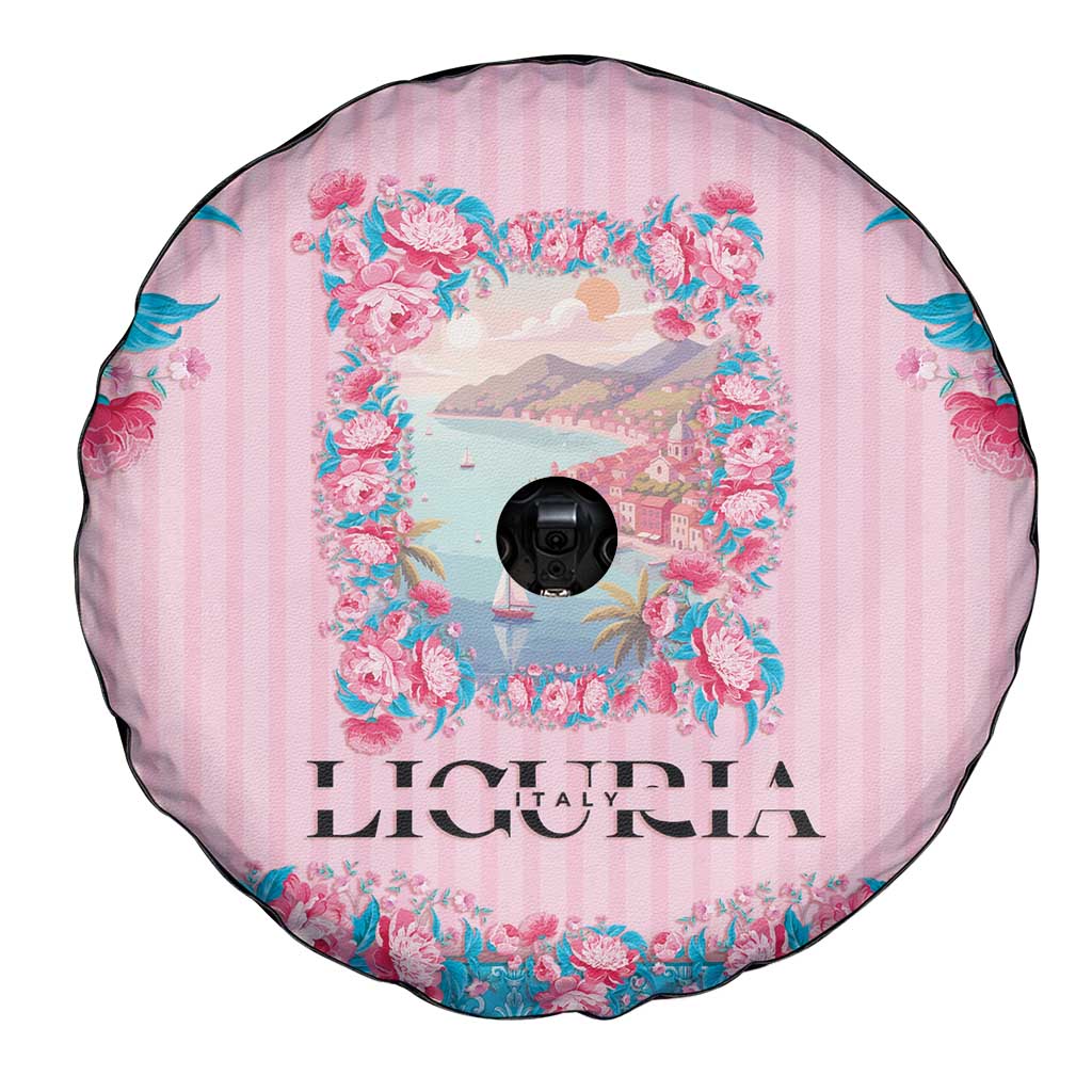 Italy Liguria Spare Tire Cover Carnation Flowers Of The Riviera