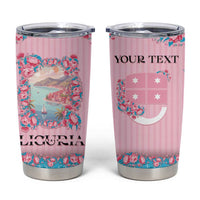 Personalized Italy Liguria Tumbler Cup Carnation Flowers Of The Riviera