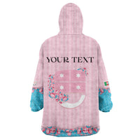 Personalized Italy Liguria Wearable Blanket Hoodie Carnation Flowers Of The Riviera