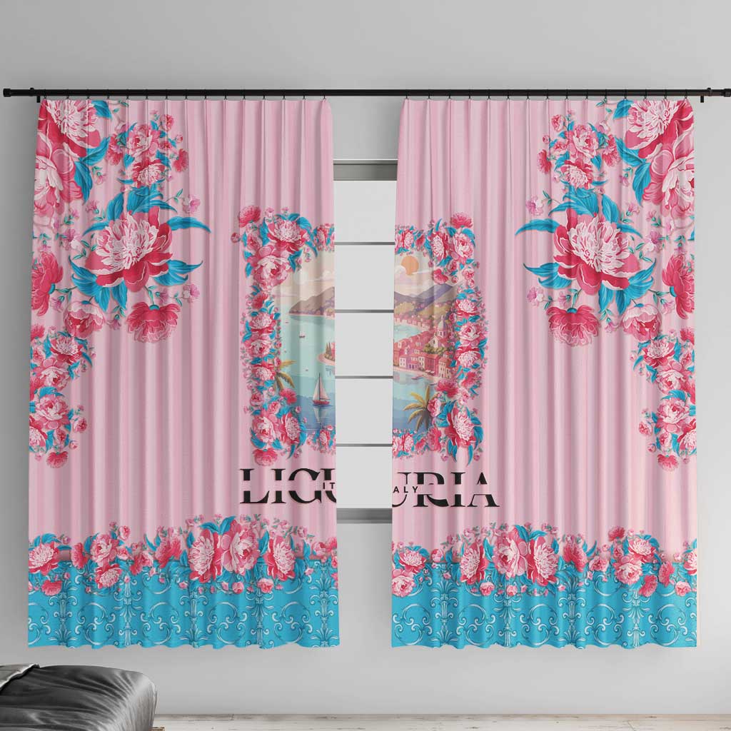 Italy Liguria Window Curtain Carnation Flowers Of The Riviera