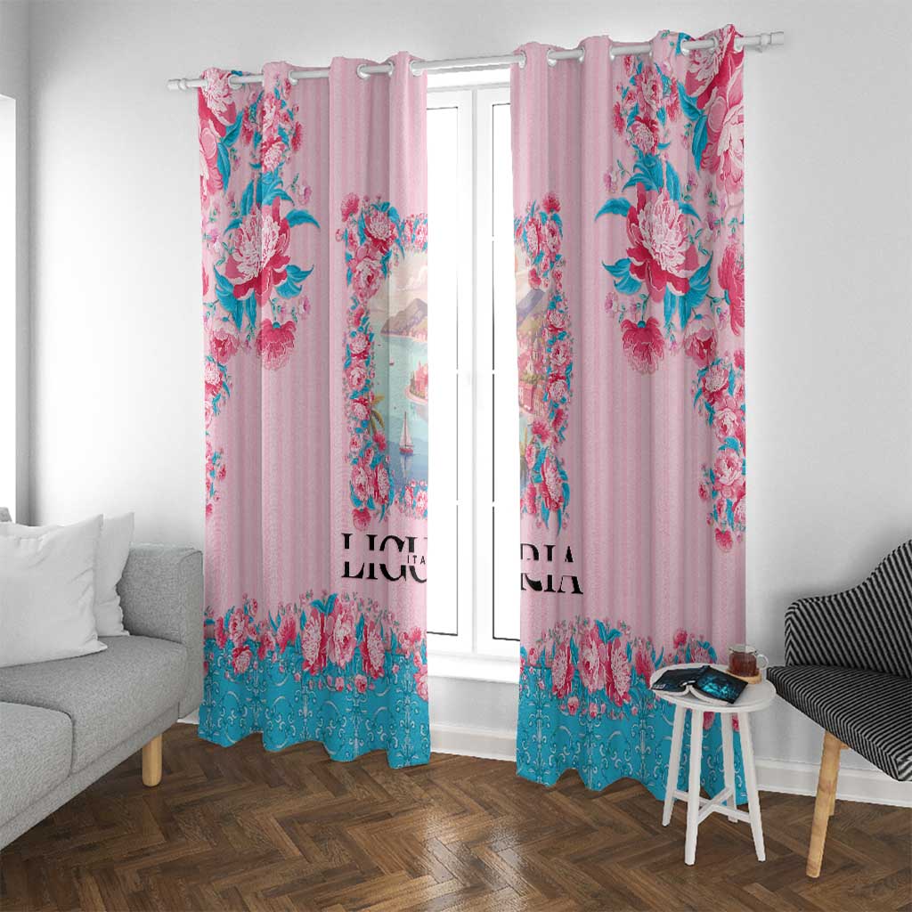 Italy Liguria Window Curtain Carnation Flowers Of The Riviera