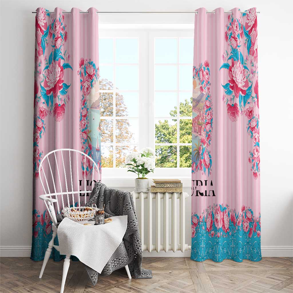Italy Liguria Window Curtain Carnation Flowers Of The Riviera