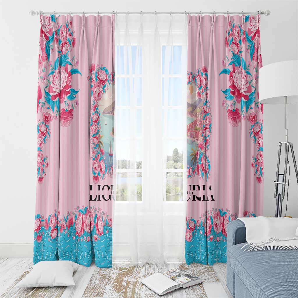 Italy Liguria Window Curtain Carnation Flowers Of The Riviera
