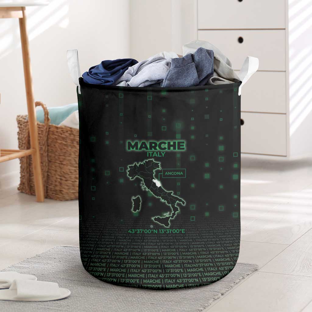 Italy Marche Laundry Basket Map And Coordinates Code