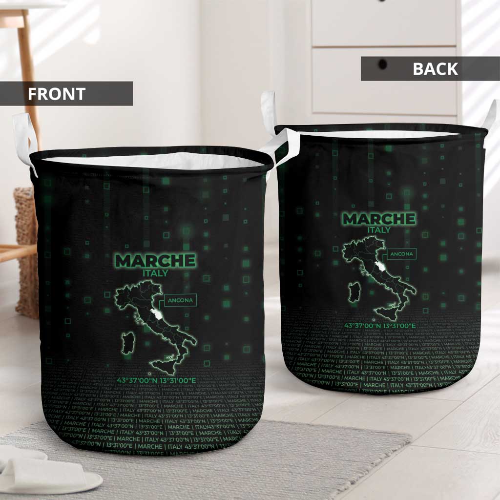Italy Marche Laundry Basket Map And Coordinates Code