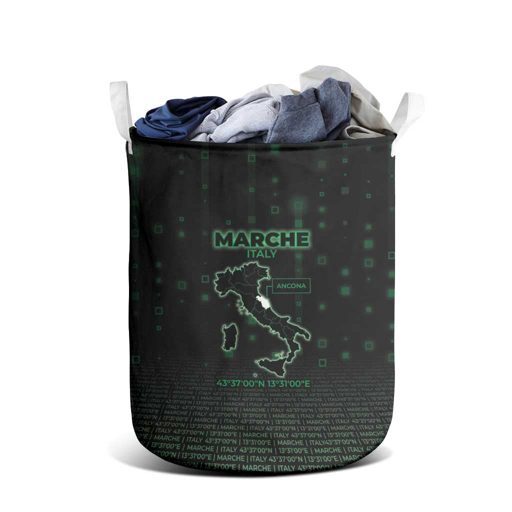 Italy Marche Laundry Basket Map And Coordinates Code