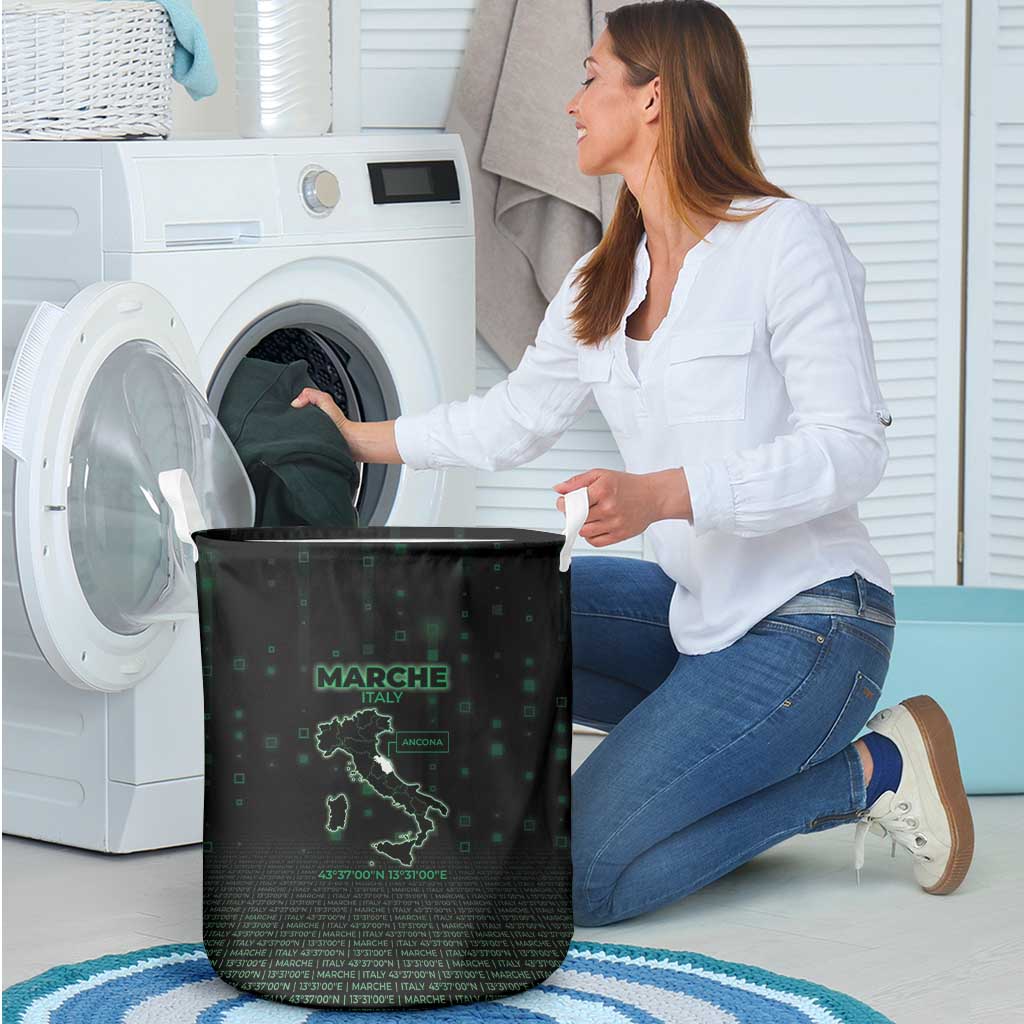 Italy Marche Laundry Basket Map And Coordinates Code