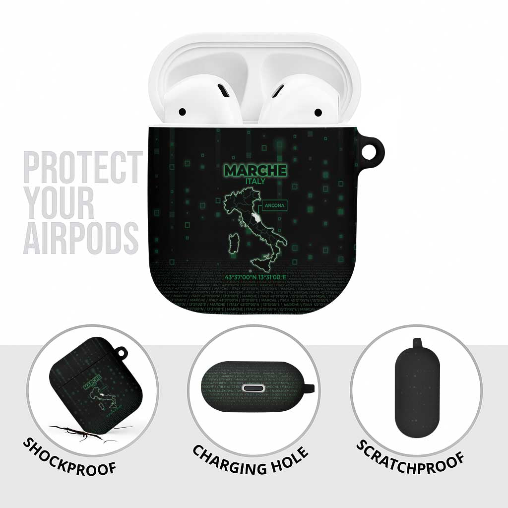 Italy Marche AirPods Case Map And Coordinates Code
