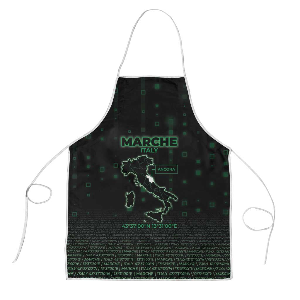 Italy Marche Apron Map And Coordinates Code