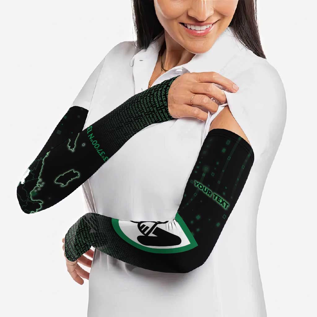 Personalized Italy Marche Arm Sleeves Map And Coordinates Code