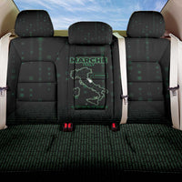 Italy Marche Back Car Seat Cover Map And Coordinates Code