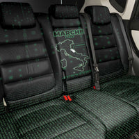 Italy Marche Back Car Seat Cover Map And Coordinates Code