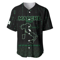 Personalized Italy Marche Baseball Jersey Map And Coordinates Code